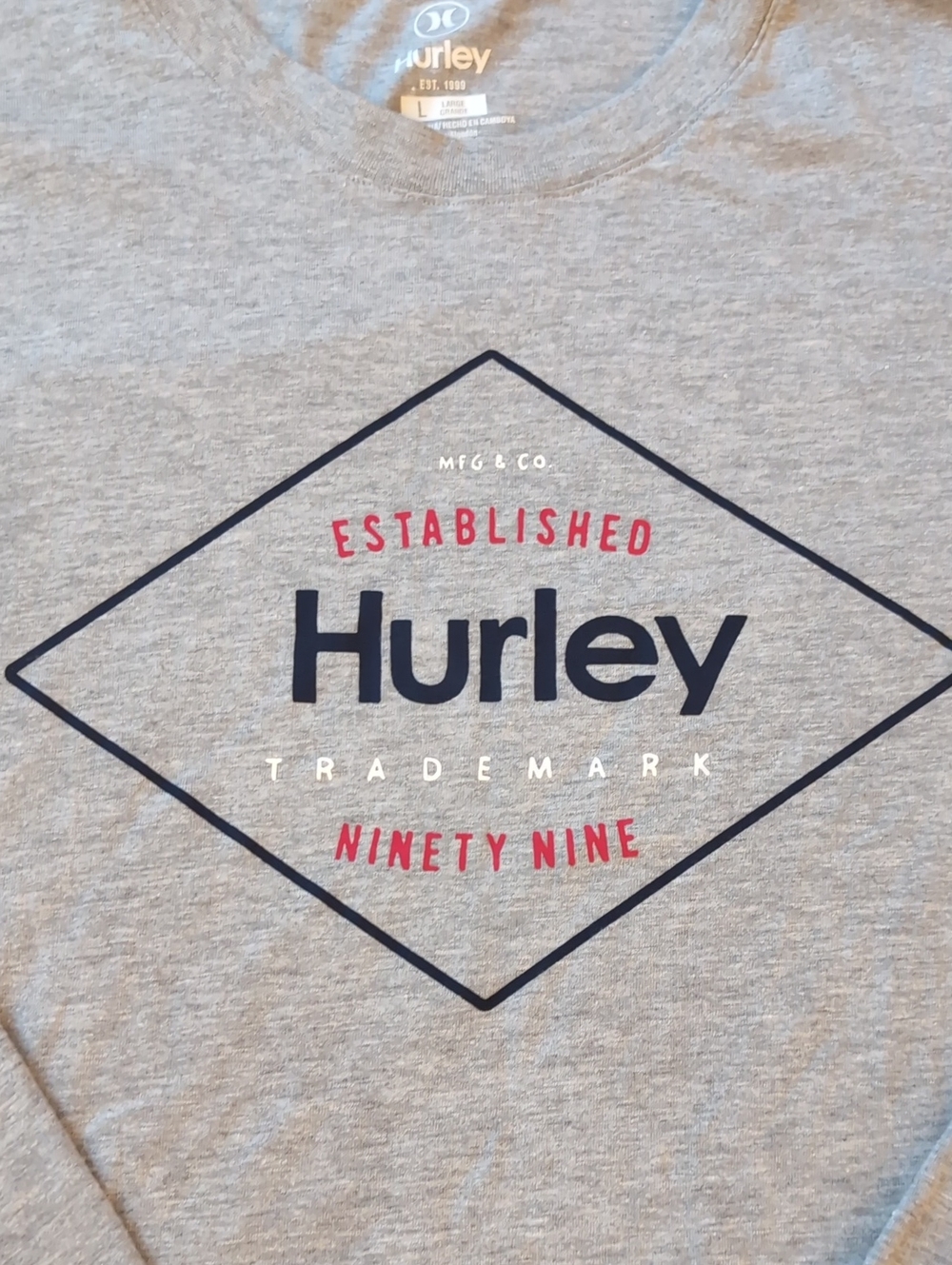 Men's New Hurley Long Sleeve Size L - Picture 2 of 3